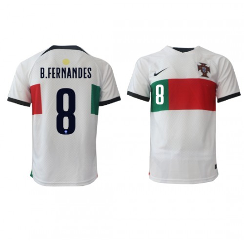 Portugal Bruno Fernandes #8 Replica Away Stadium Shirt World Cup 2022 Short Sleeve